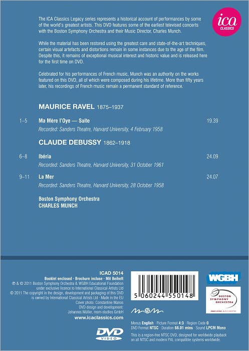Boston Symphony Orchestra/Charles Munch: Debussy/Ravel