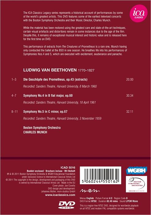 Boston Symphony Orchestra/Charles Munch: Beethoven