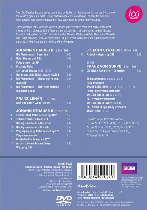 Viennese Night at the Proms: Johann Strauss I & II/Lehar/Suppe