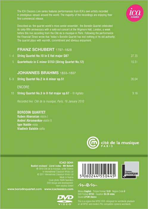 Borodin Quartet: Schubert/Brahms