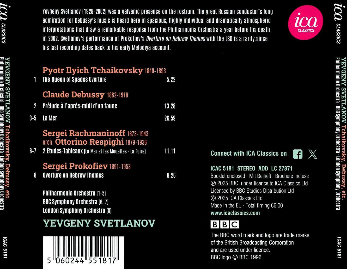 Debussy Rachmaninoff Tchaikovsky & Prokofiev (Debussy / Prokofiev / Philharmonia Orchestra)
