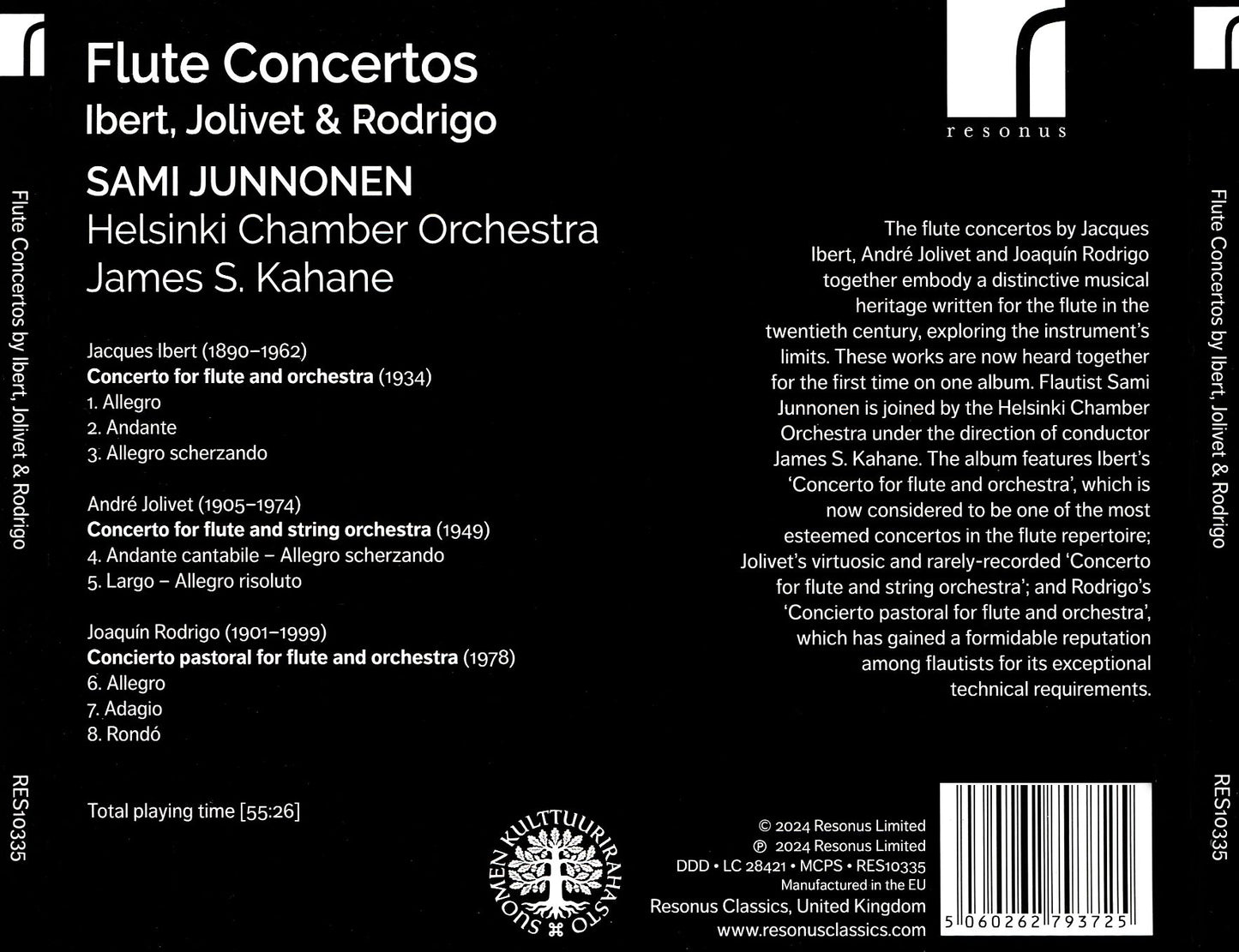 Flute Concertos (Ibert / Jolivet / Helsinki Chamber Orchestra)