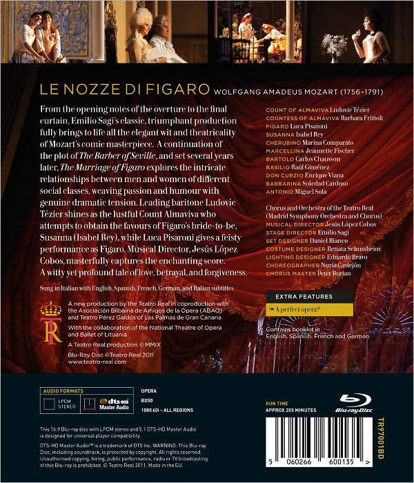 Le Nozze di Figaro [Blu-ray]