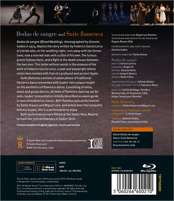 Bodas de Sangre/Suite Flamenca [Blu-ray]