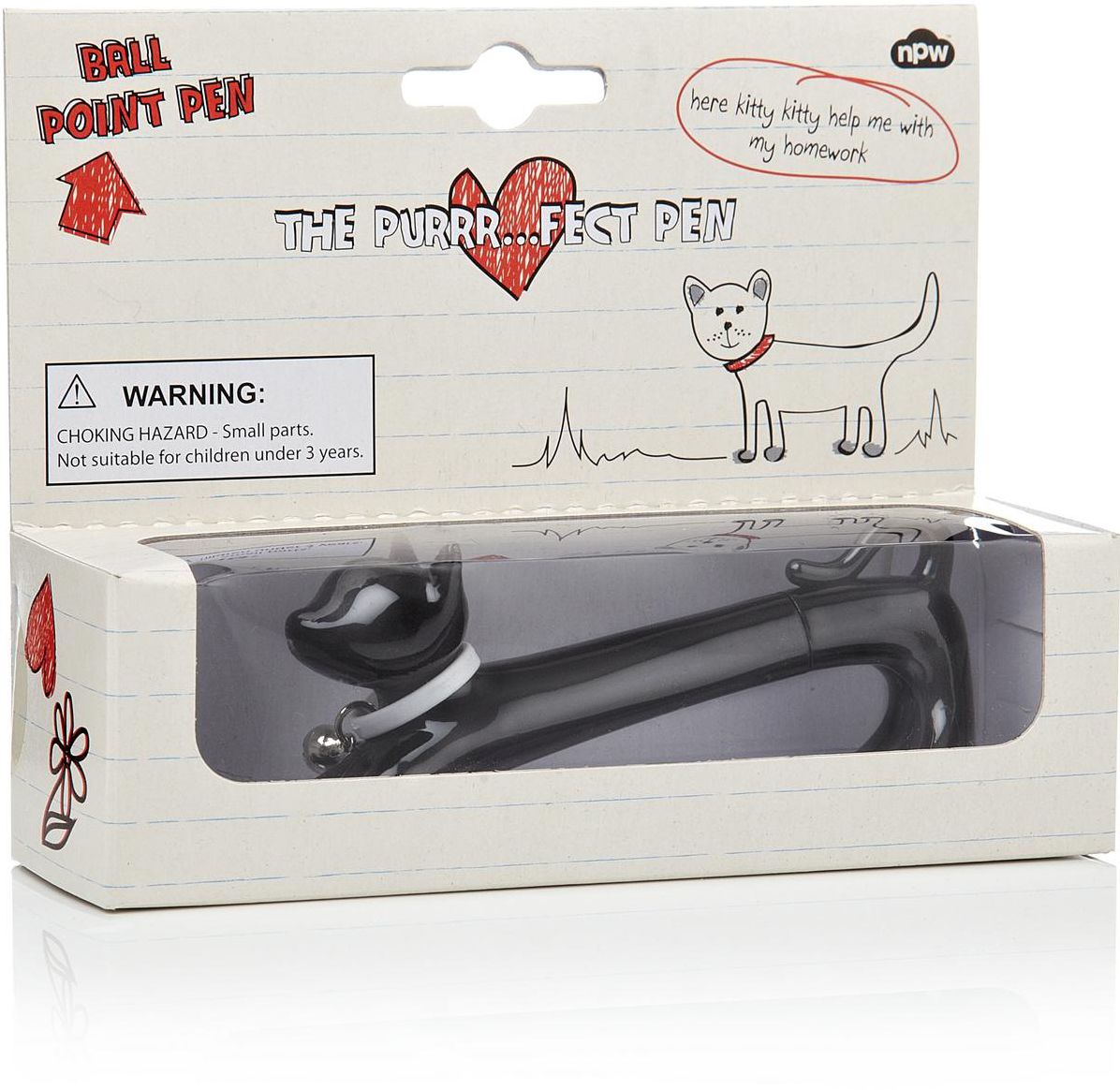 Cat Purrfect Pen Black