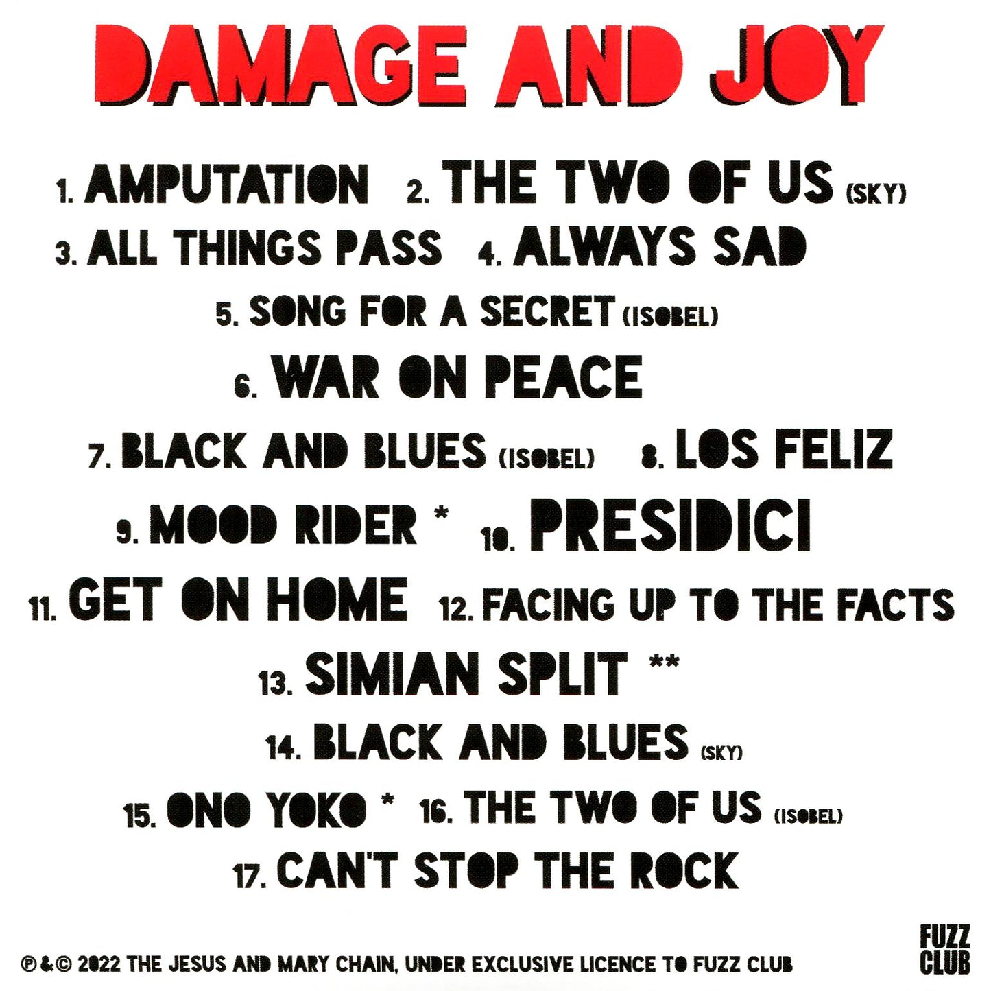 Damage And Joy