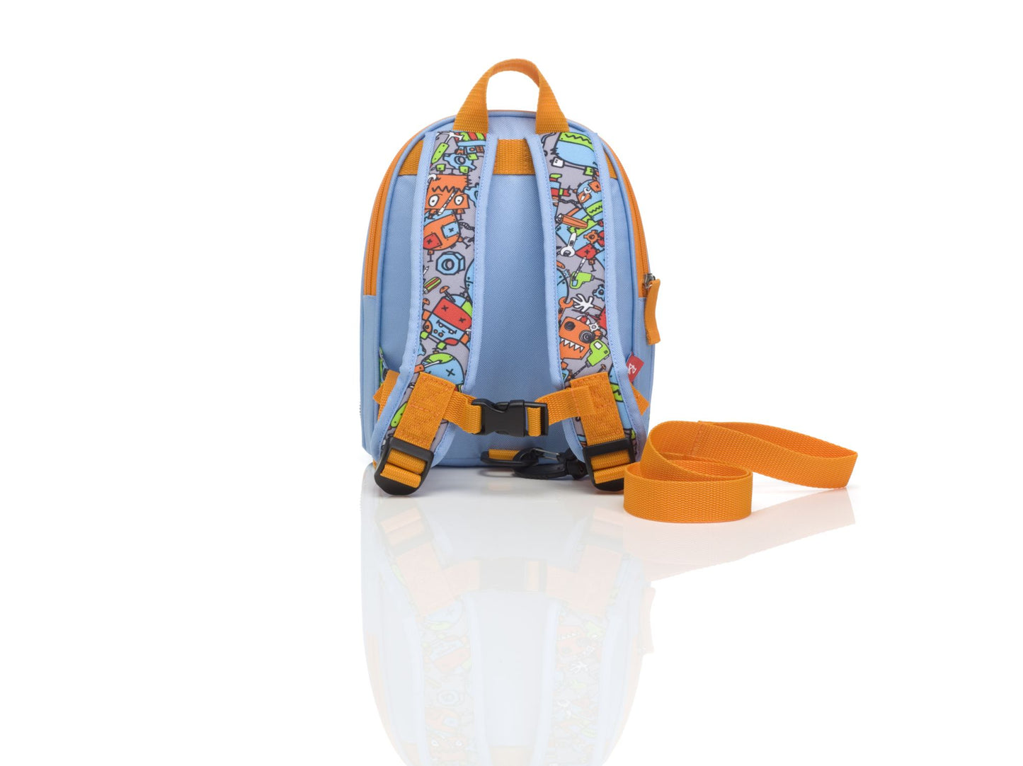 Zip & Zoe Mini Backpack Robots - Blue