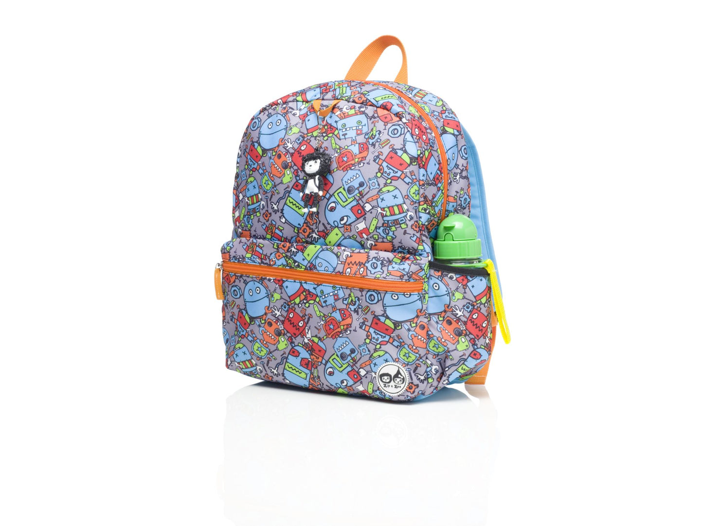 Zip & Zoe Junior Backpack Robots - Blue