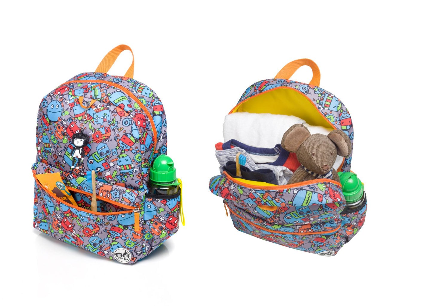 Zip & Zoe Junior Backpack Robots - Blue