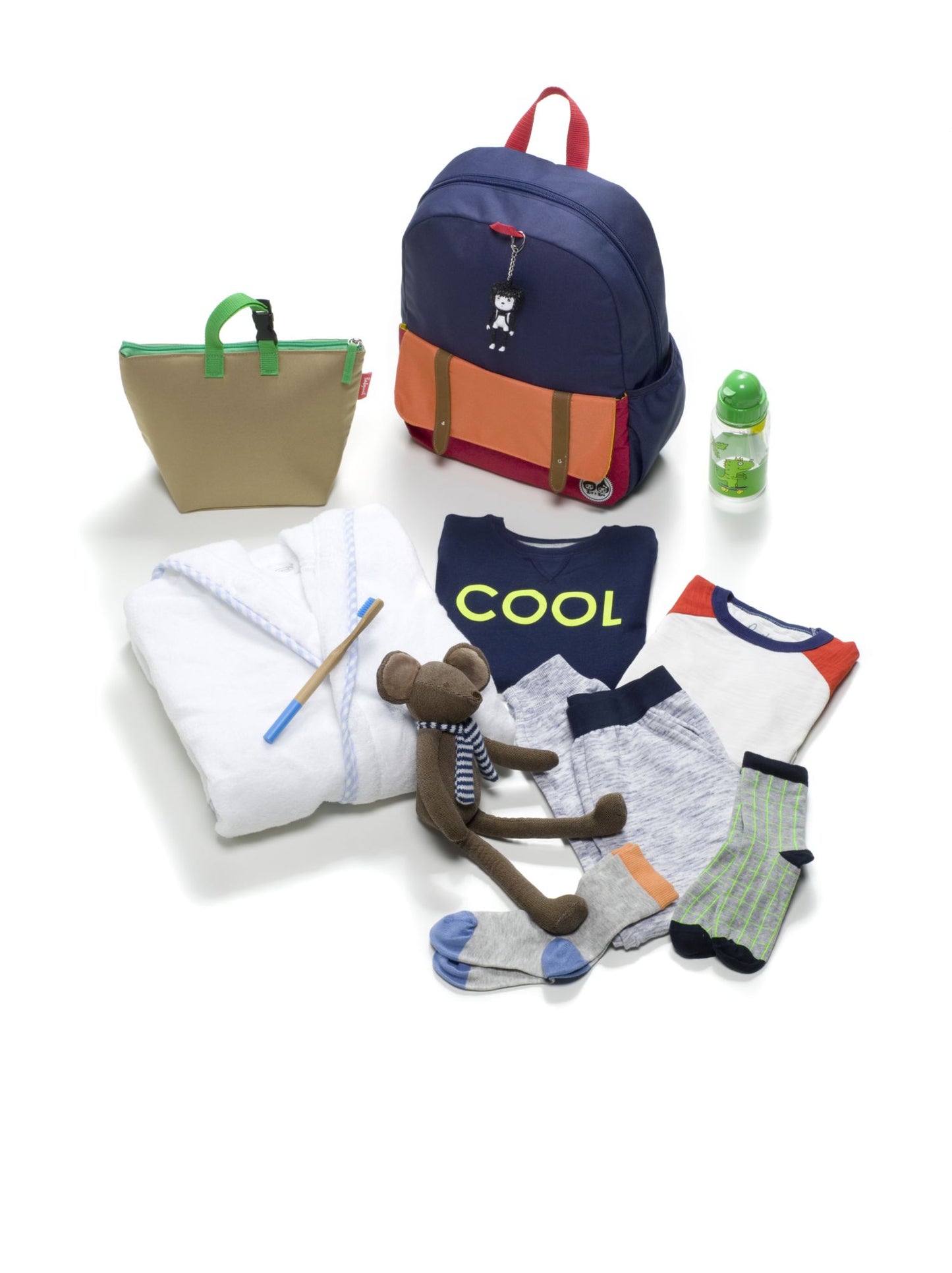 Zip & Zoe Junior Backpack Color Block - Navy