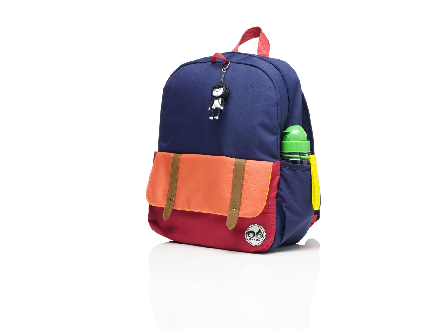 Zip & Zoe Junior Backpack Color Block - Navy