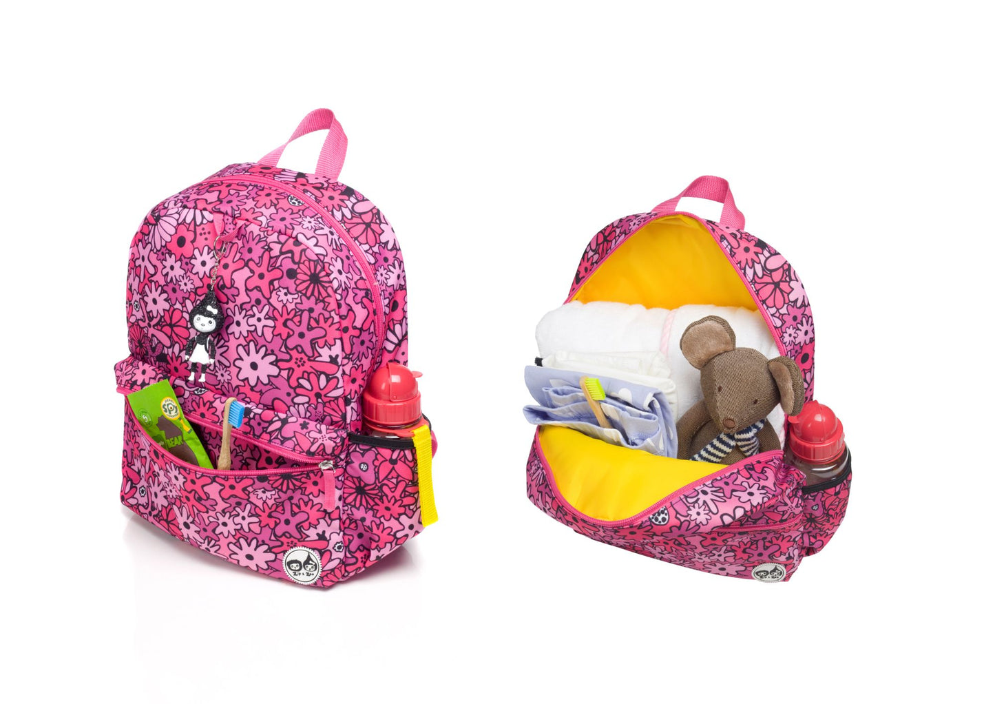 Zip & Zoe Junior Backpack Floral - Pink