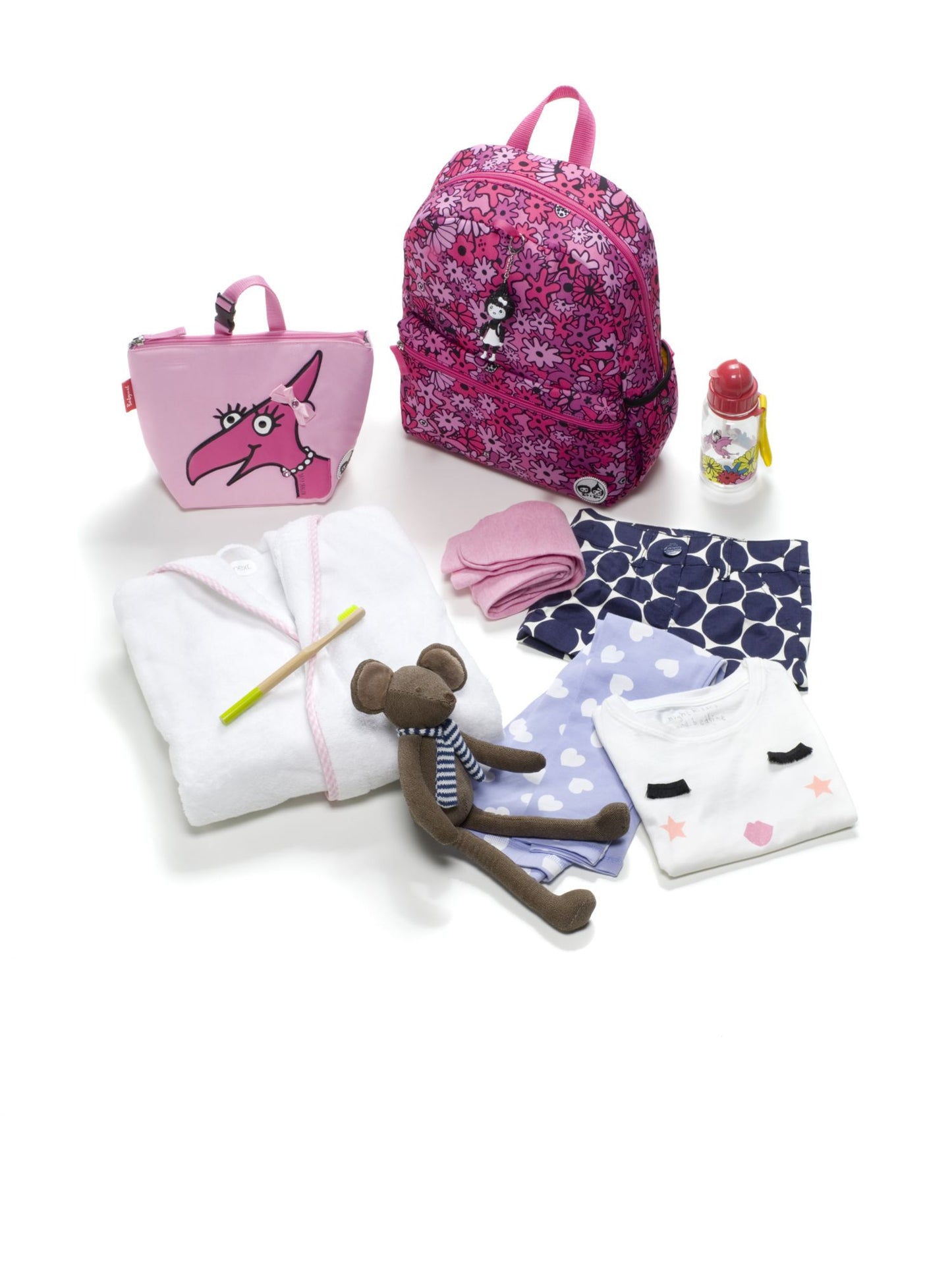 Zip & Zoe Junior Backpack Floral - Pink