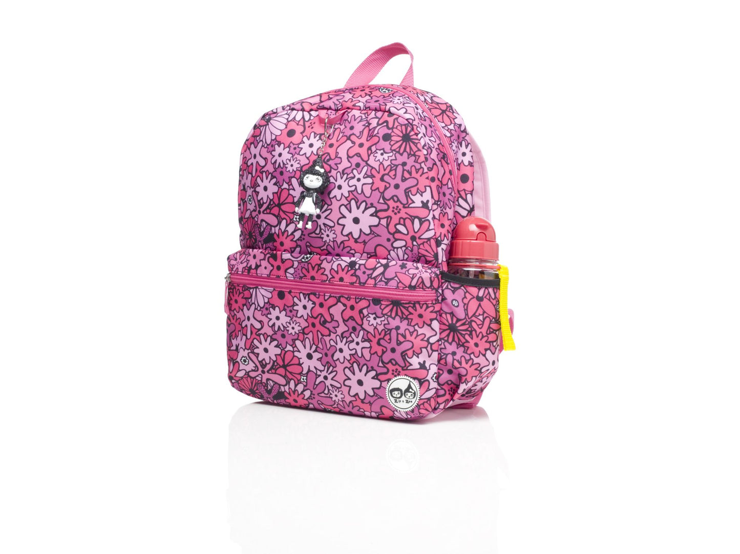 Zip & Zoe Junior Backpack Floral - Pink