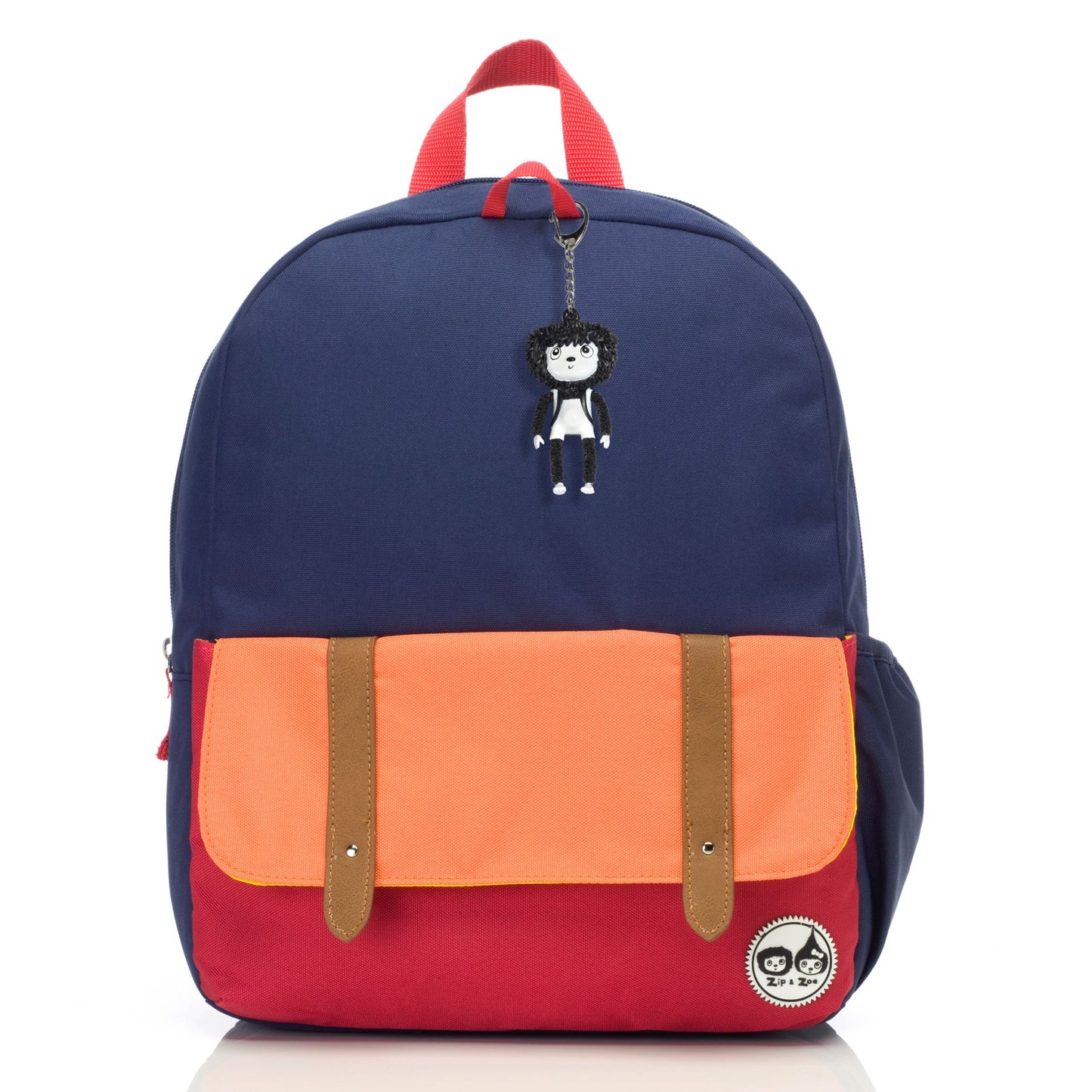 Zip & Zoe Junior Backpack Navy/Rainbow Bundle