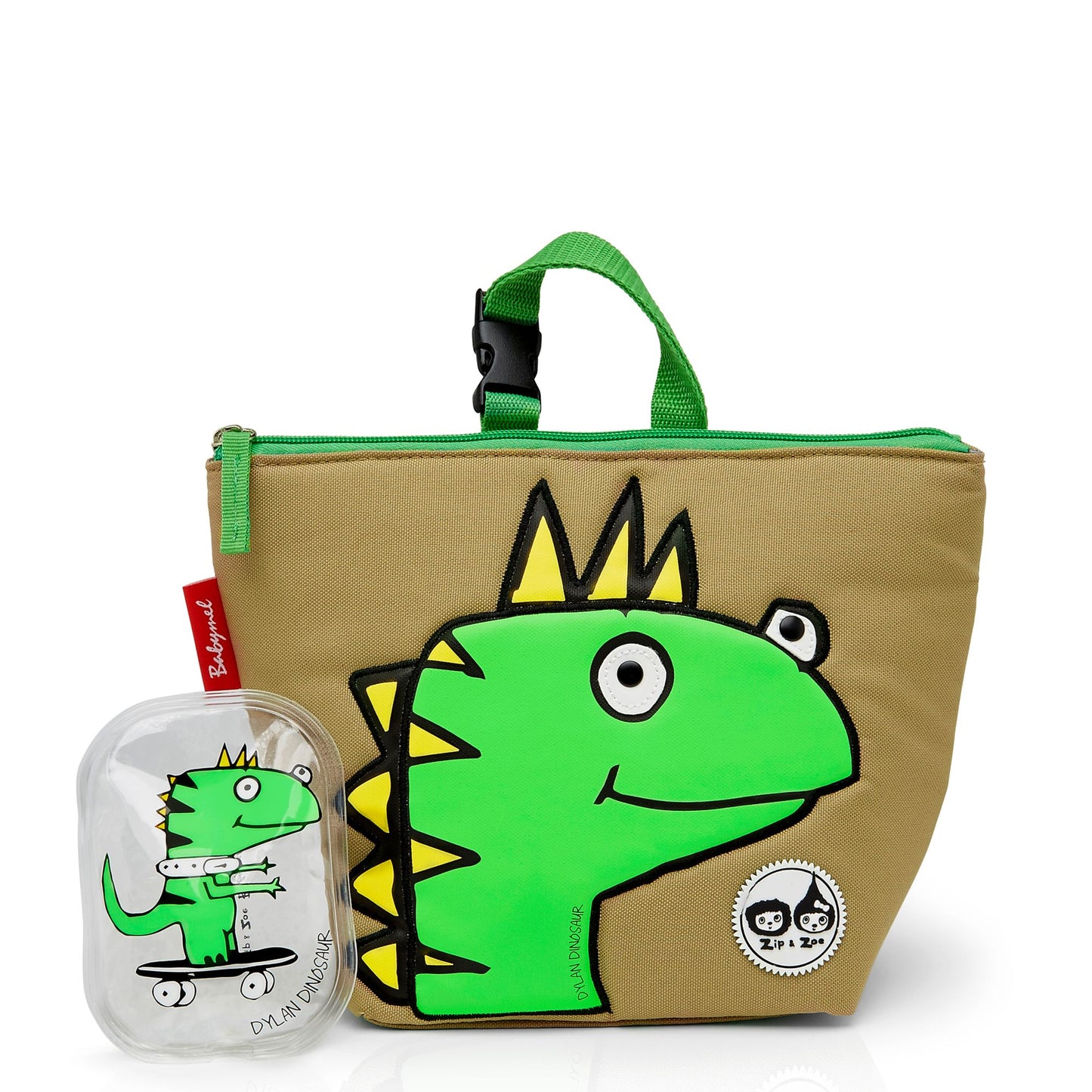 Zip & Zoe Junior Backpack Dino Multi/Dylan Bundle