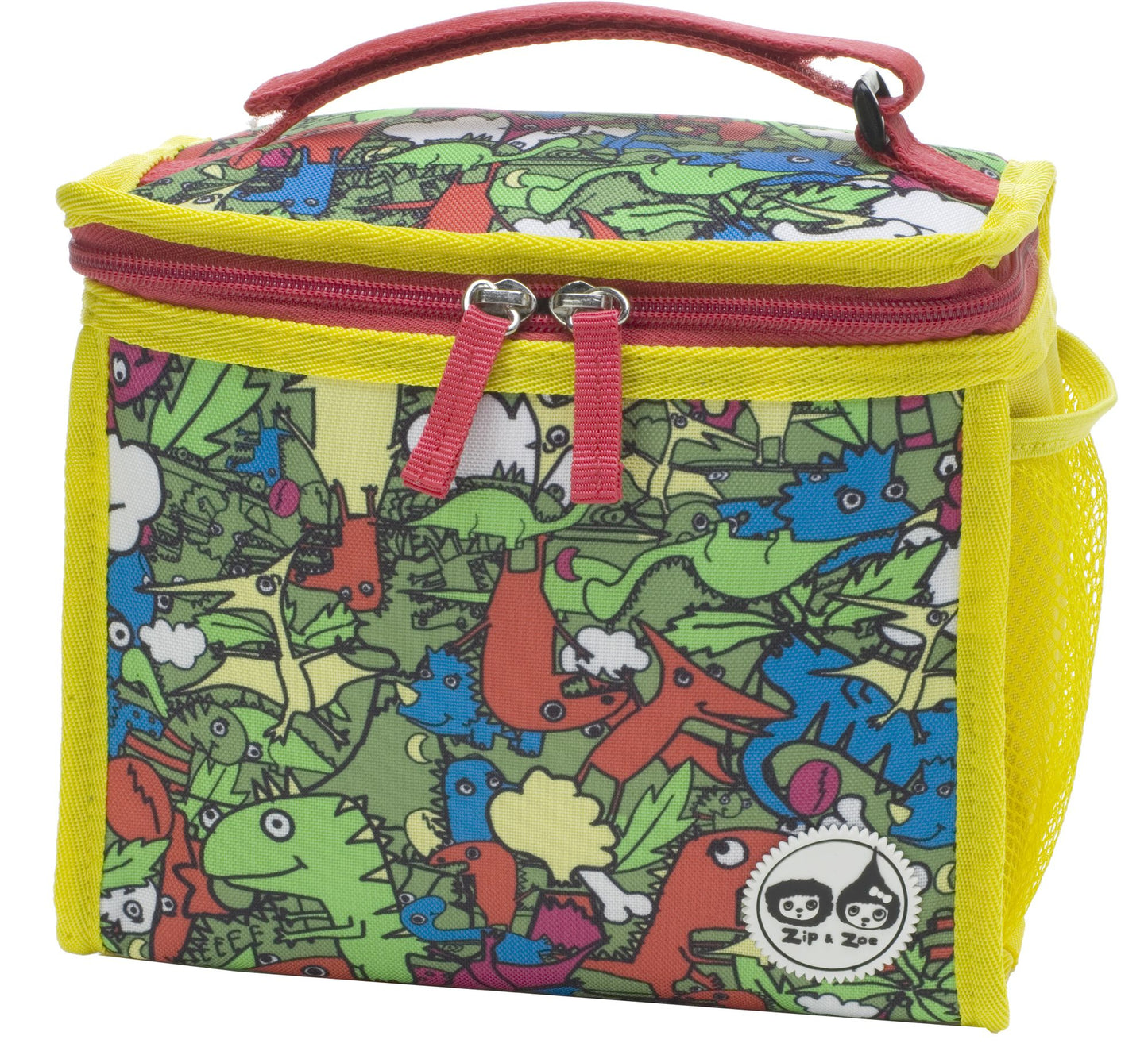 Zip and Zoe Zipped Lunch bag and Ice pack Dino Multi
