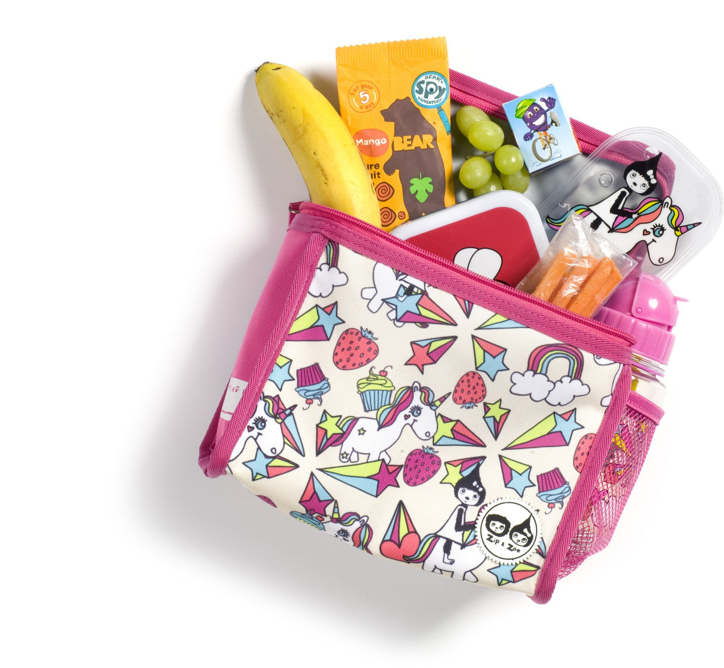 Zip and Zoe Zipped Lunch bag and Ice pack Unicorn