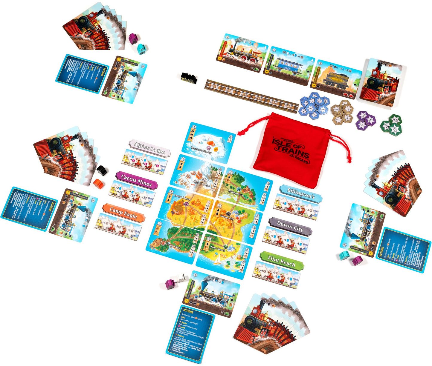 Isle of Trains All Aboard Base Game by Seth Jaffee, Dan Keltner