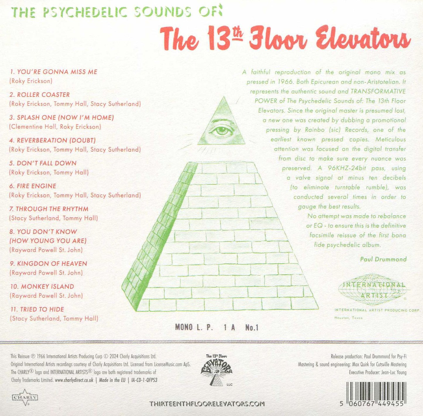 Psychedelic Sounds Of The 13Th Floor Elevators (13Th Floor Elevators)