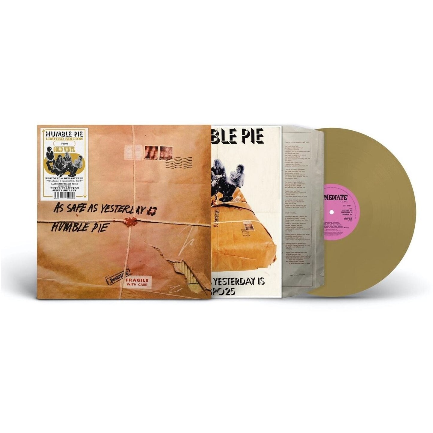As Safe As Yesterday - Gold Vinyl (Humble Pie)