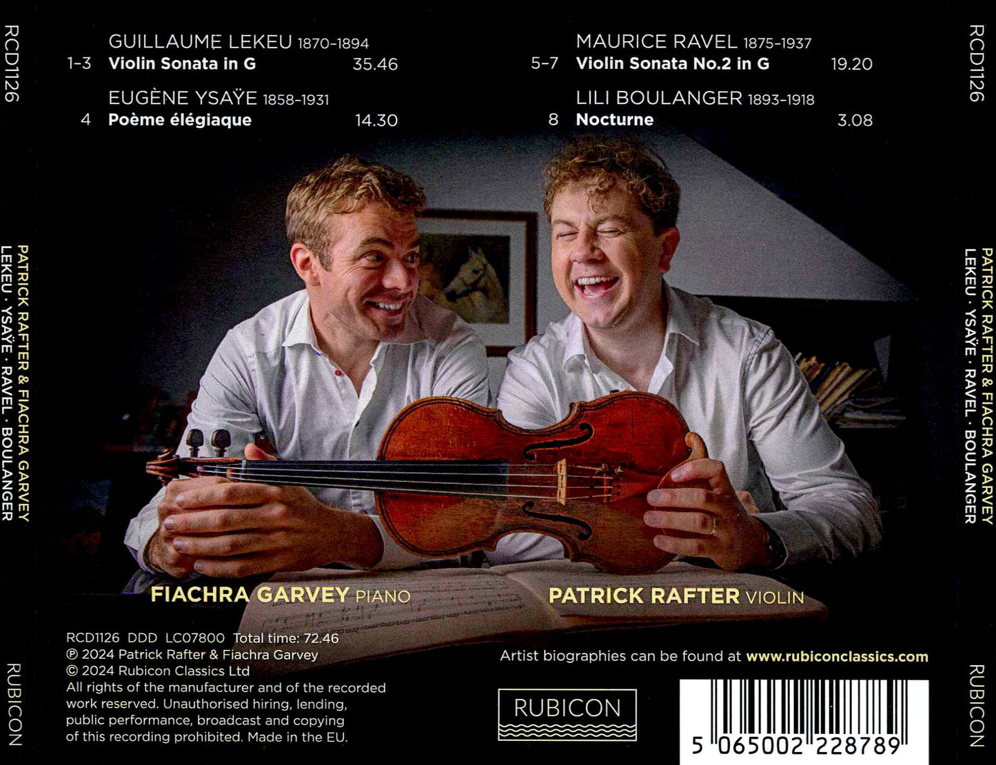 Lekeu & Ravel: Violin Sonatas (Patrick Rafter / Fiachra Garvey)
