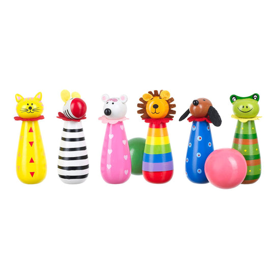 Orange Tree Toys Wooden Animal Skittles