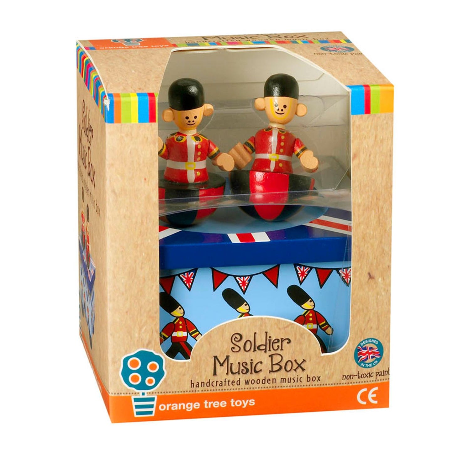 Orange Tree Toys Wooden Soldier Music Box