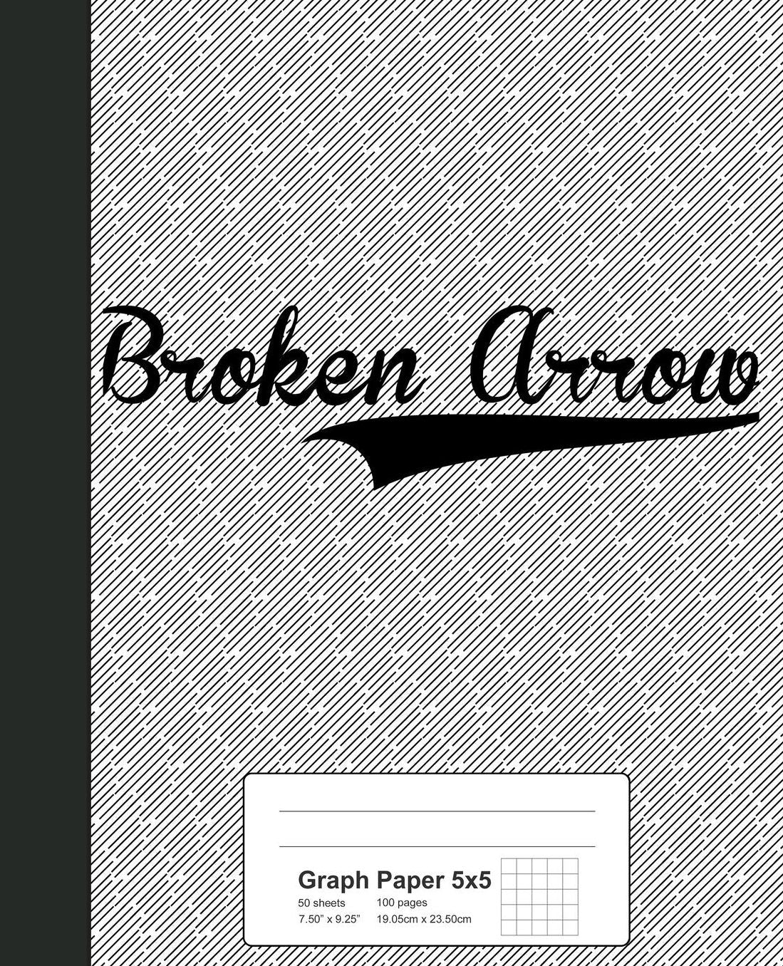 Graph Paper 5x5: BROKEN ARROW Notebook