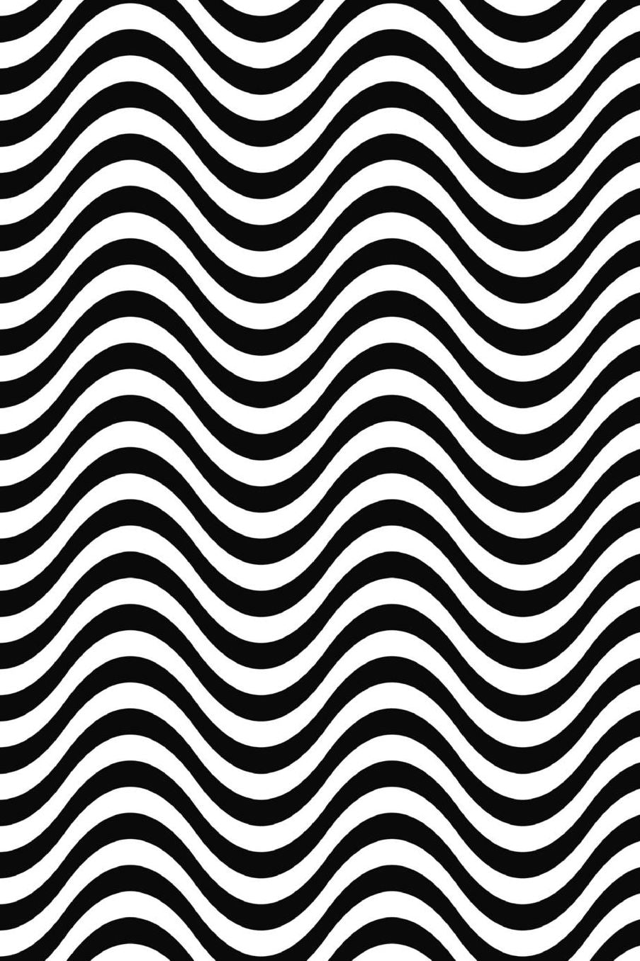 Notebook: A Notebook / Planner / Journal With A Cool Black/White Pattern Cover and Wide Ruled Line Paper