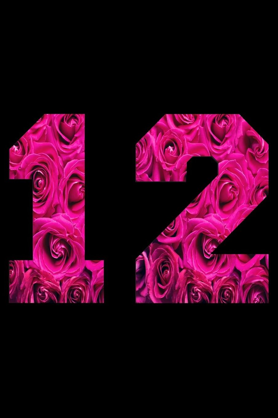 12: Blank Lined Journal, Pink Flower, Happy Birthday Sketchbook, Notebook, Diary Perfect Gift For 12 Year Old Boys And Girls