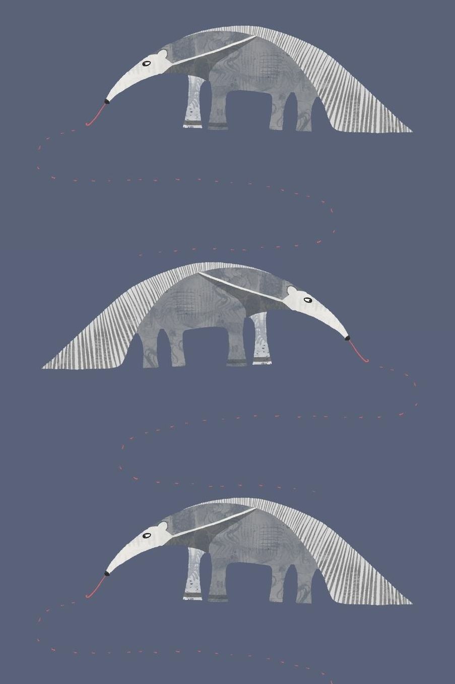 Anteater Notebook: A Blank Dot Grid Notebook with Cute Anteater Cover Art