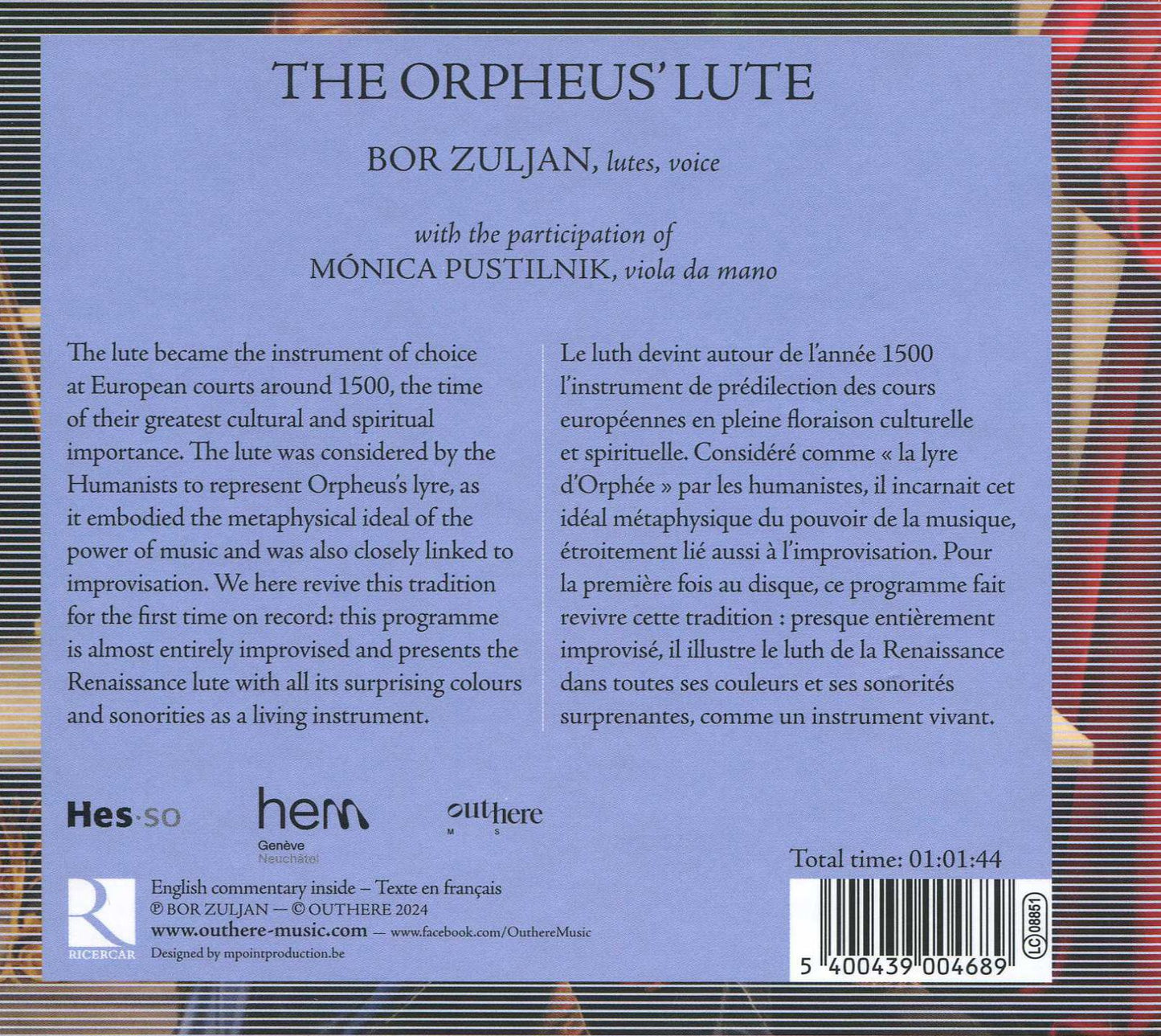 Orpheus' Lute - Improvisation & Wonder In Humanist (Zuljan / Pustilnik)