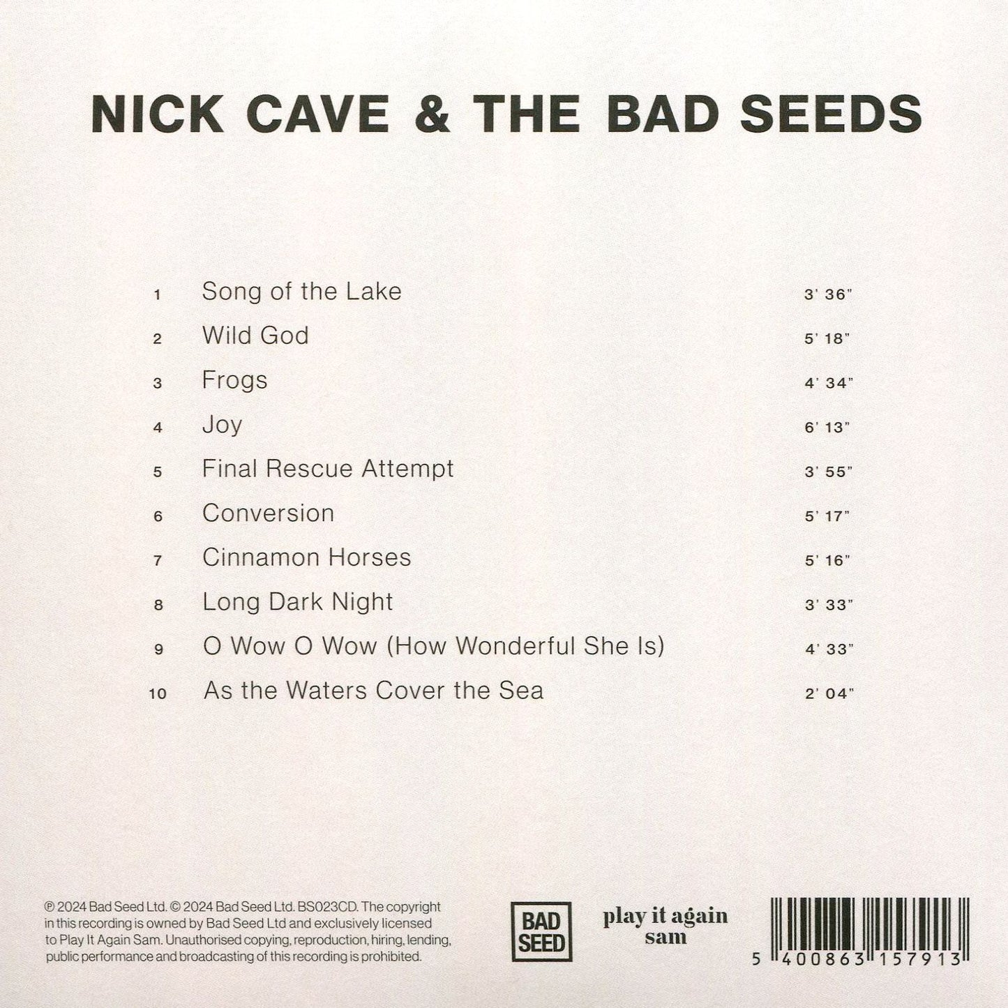 Wild God (Nick Cave & Bad Seeds)