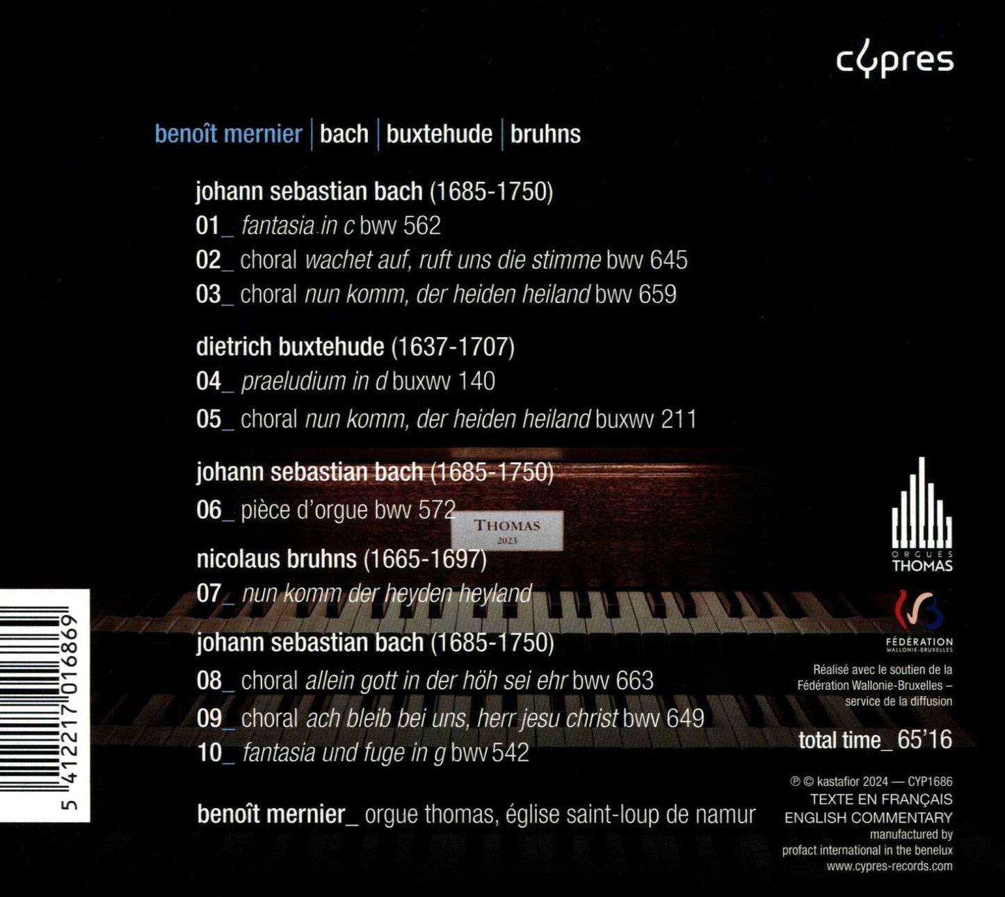 J.S. Bach Buxtehude & Bruhns (J.S. Bach / Bruhns / Mernier)