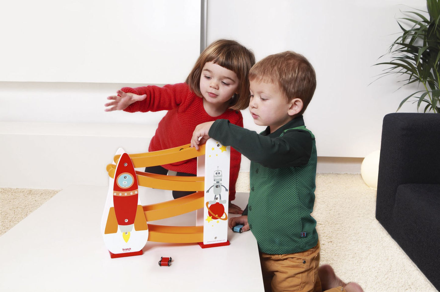 ROLLING SLOPE - ROCKET with 3 cars