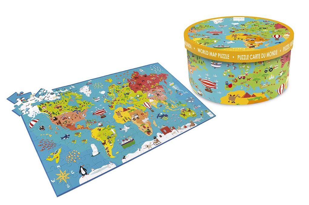 Scratch Preschool: PUZZLE 150pcs World Map