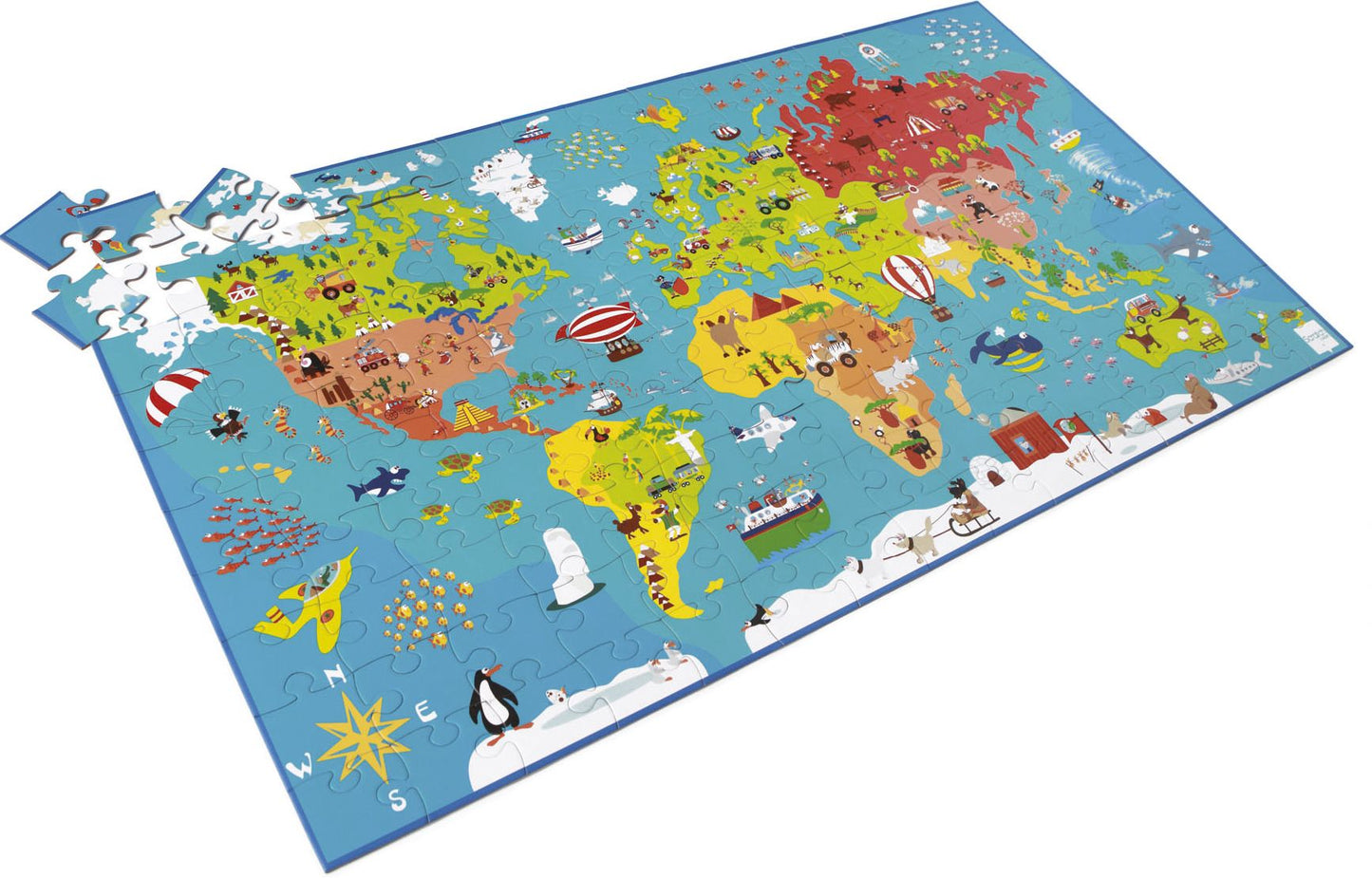 Scratch Preschool: PUZZLE 150pcs World Map