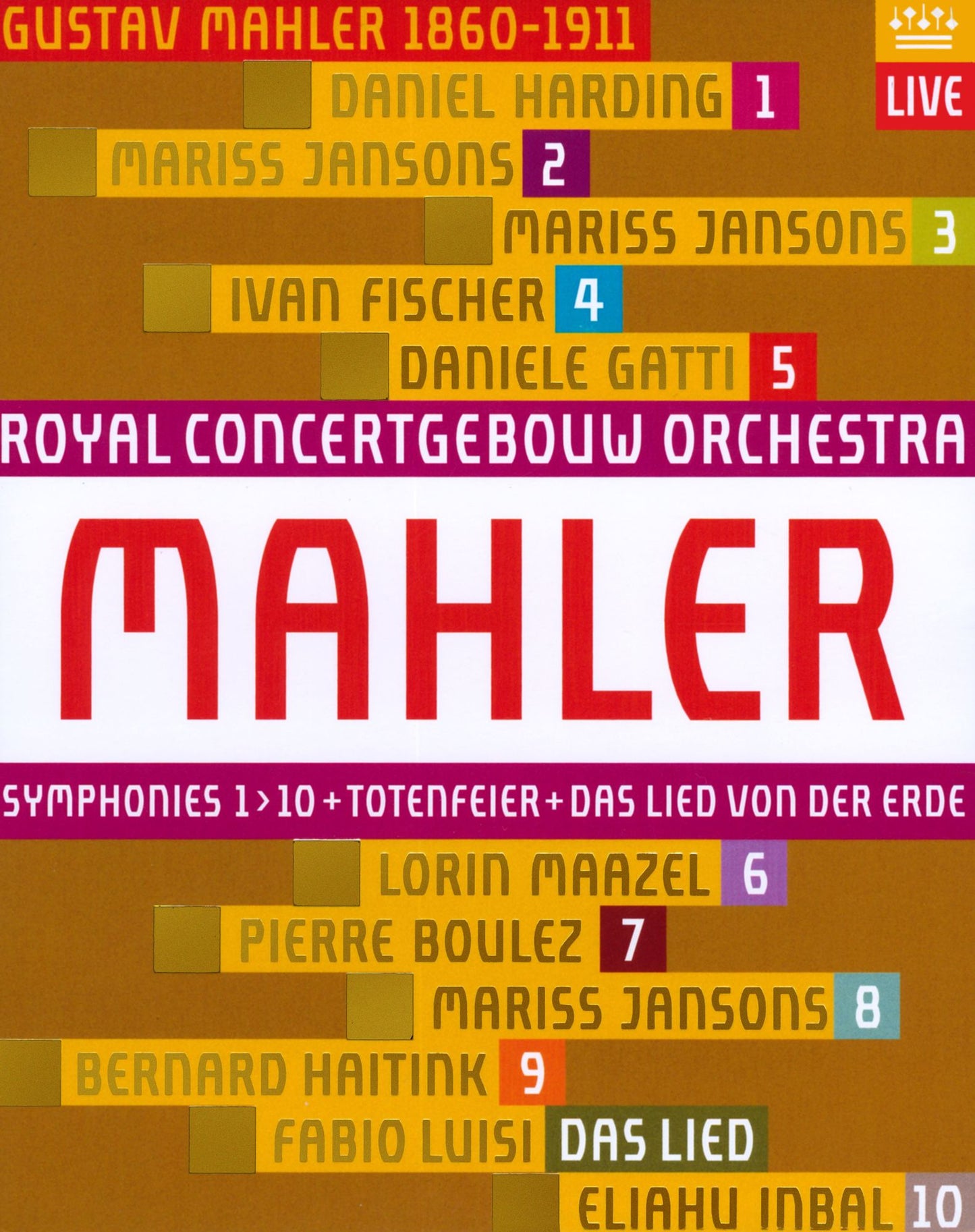 Royal Concertgebouw Orchestra: Mahler - Symphonies 1-10 + Das Lied von der Erde [Blu-ray]