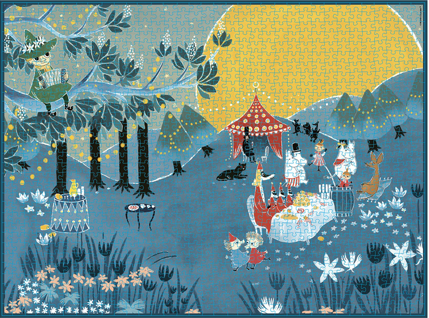 Moomin Blue Forest Art 1000 Piece Puzzle
