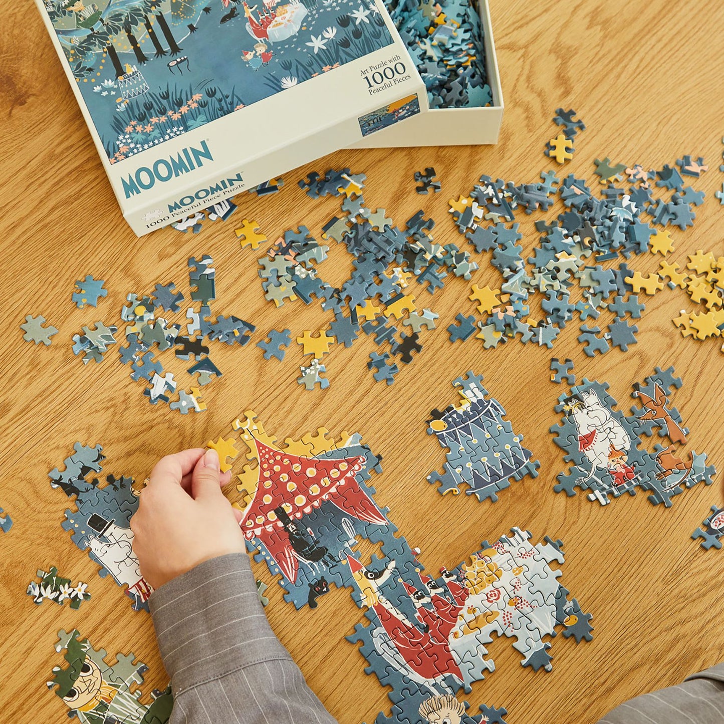 Moomin Blue Forest Art 1000 Piece Puzzle