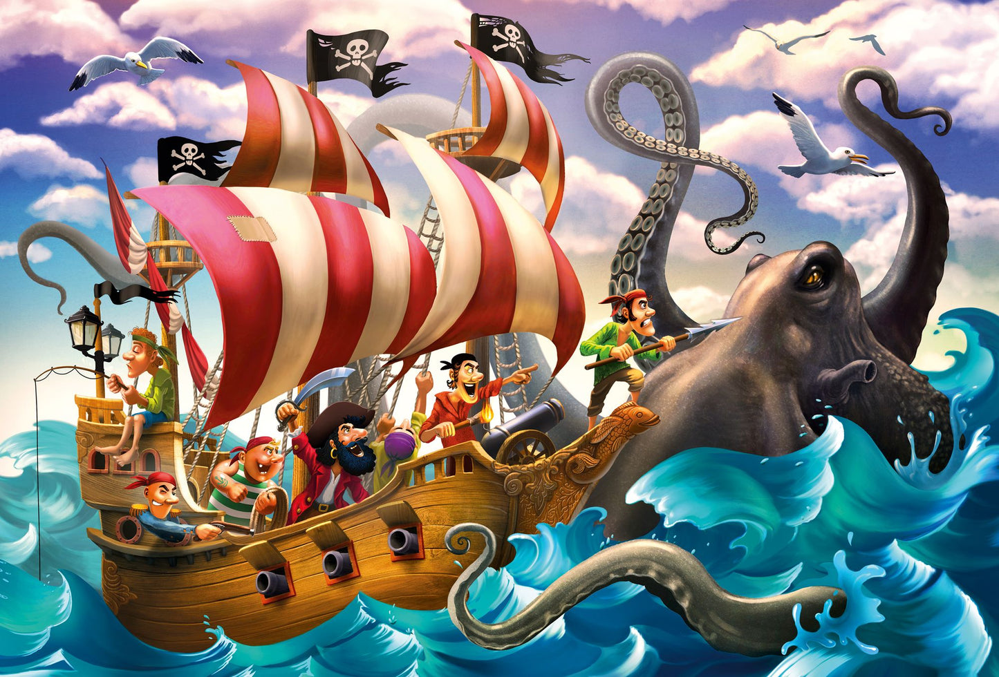 BATTLE ON THE SEA 100 Pc Puzzle