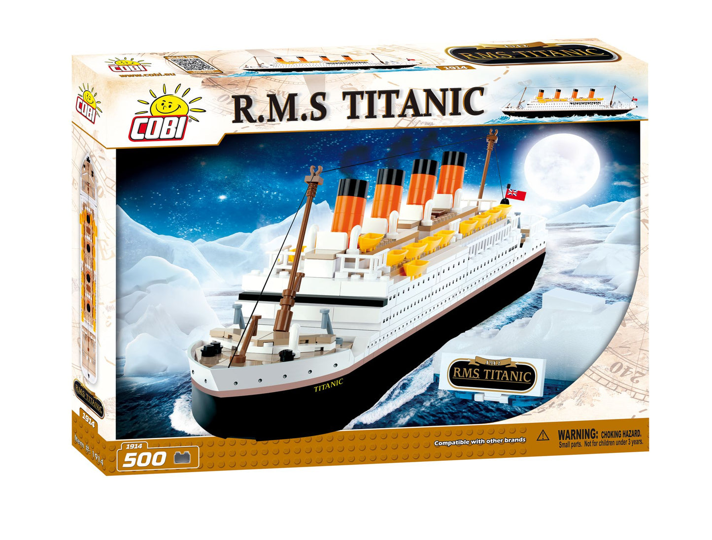 COBI - Action Town 1914 Titanic White Star Line, 500 Block Building Set