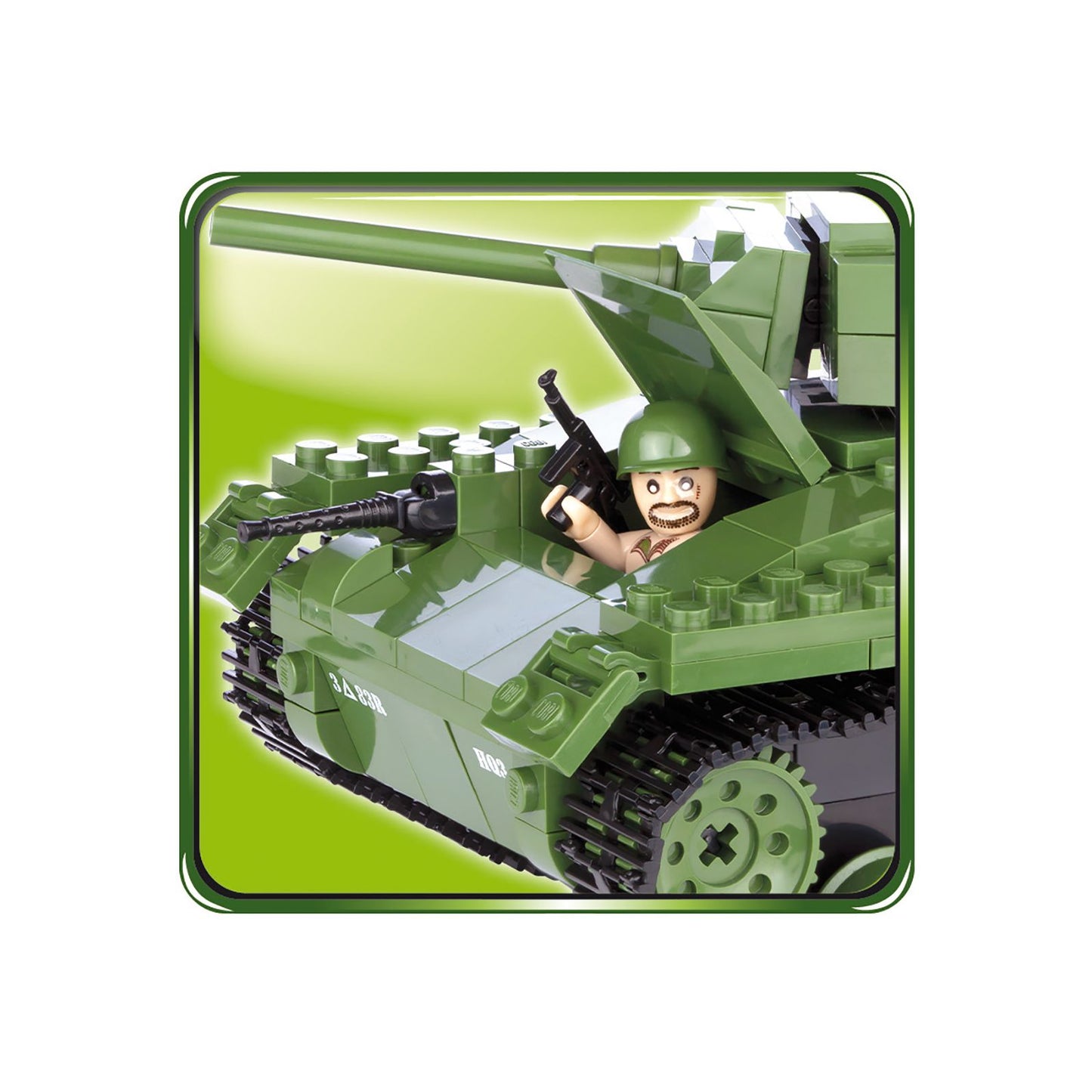 COBI Small Army American M24 Chaffee Construction Blocks Building Kit