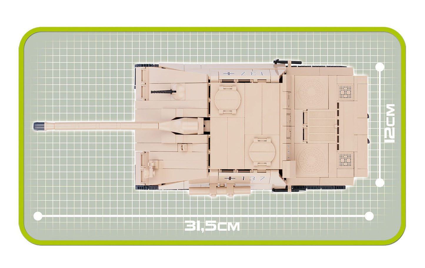 COBI Small Army SD. KFZ. 173 Jagdpanther Tank Construction Blocks Building Kit