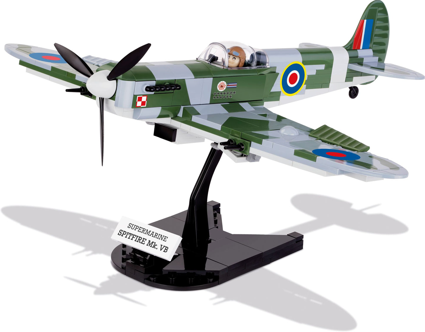 COBI Small Army World War II Supermarine Spitfire MK V Plane 290 Piece Construction Blocks Building Kit