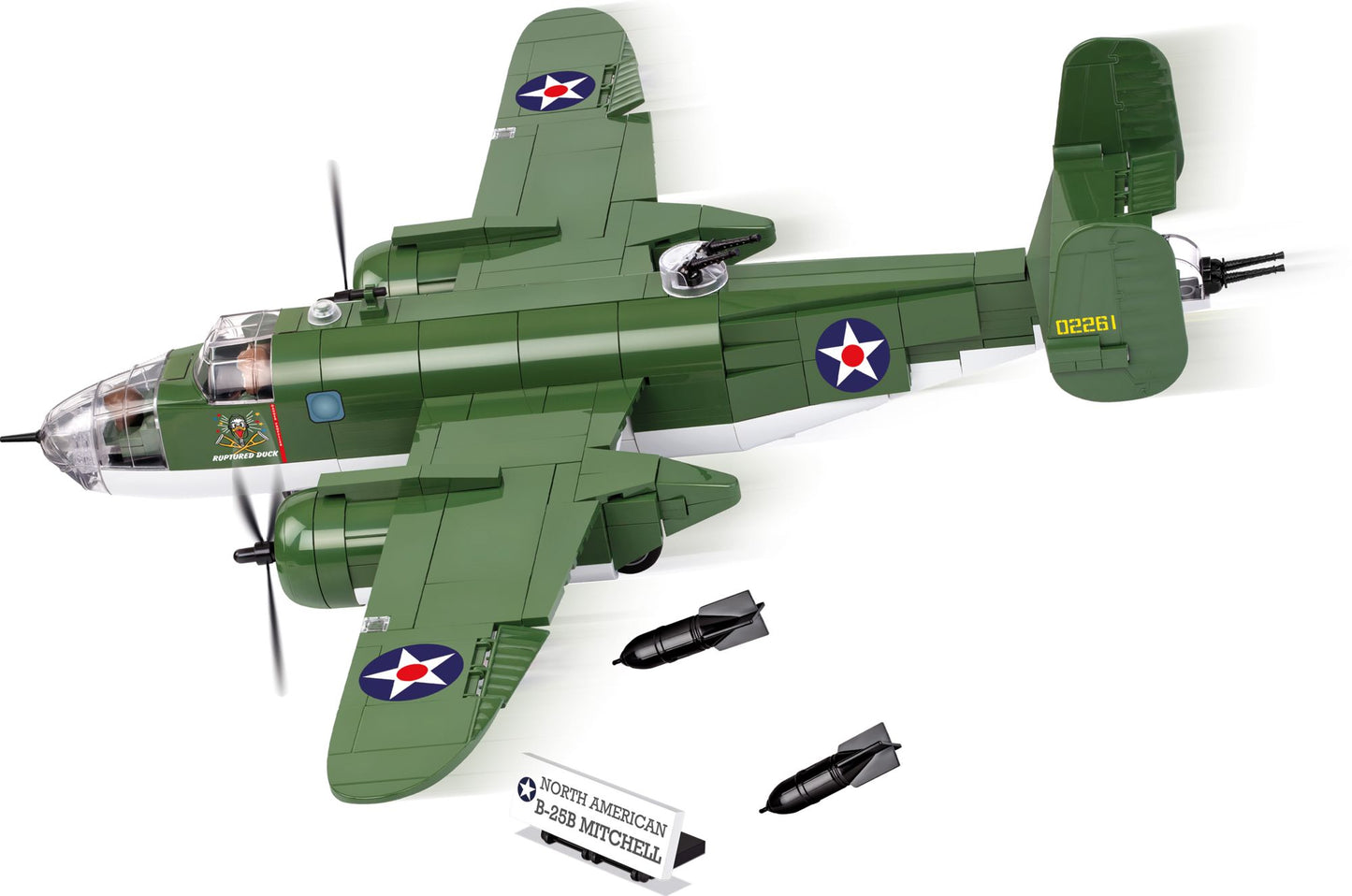 COBI Small Army World War II B-25 Mitchell Bomber Plane 500 Piece Construction Blocks Building Kit