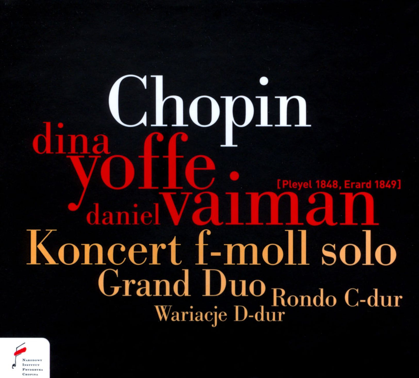 Chopin: Konzert f-moll solo; Grand duo