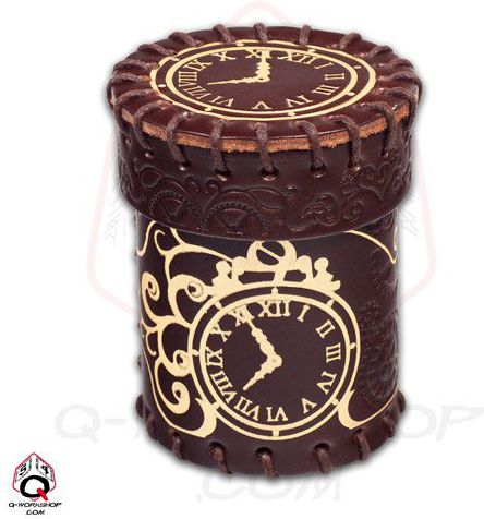 Brown golden Steampunk Leather Cup
