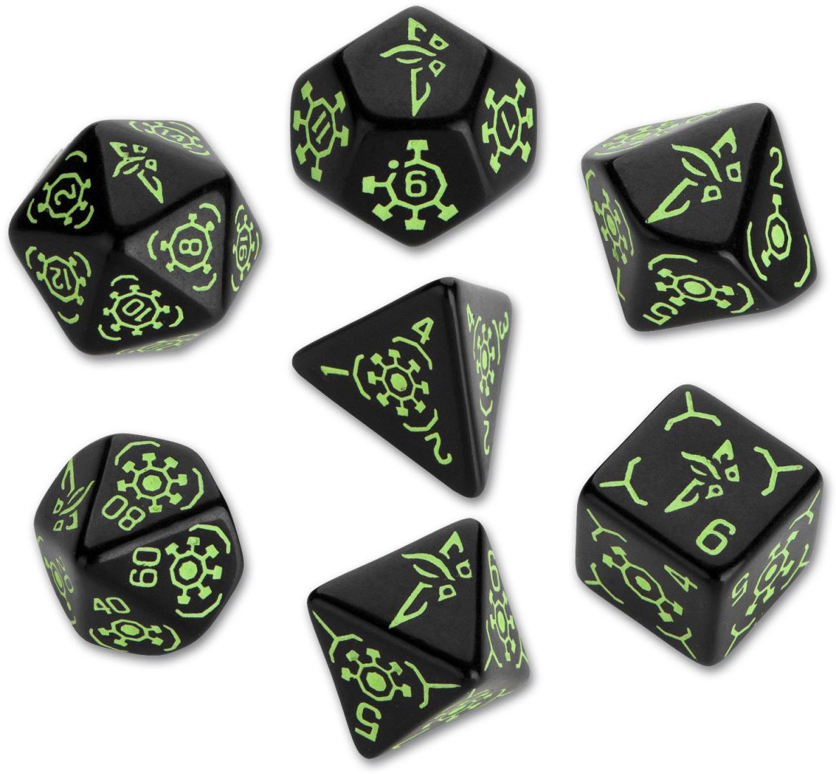 Ingress Dice Set Enlightened